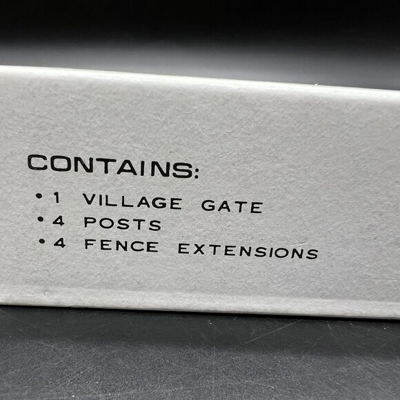 Dept 56 Heritage Village Wrought Iron Gate and Fence 9 Pc #5514-0 Christmas - Picture 12 of 12